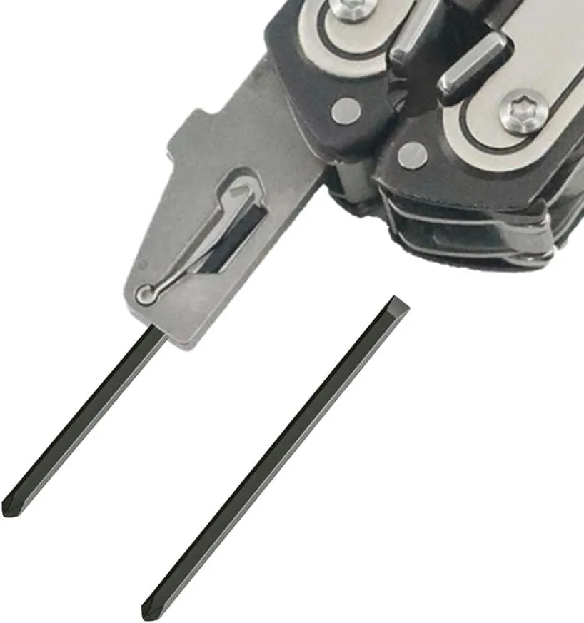 2 Pack S2 Steel Double-Ended Phillips & Flat Eyeglass Bits Replacement Kit Fit for Leatherman