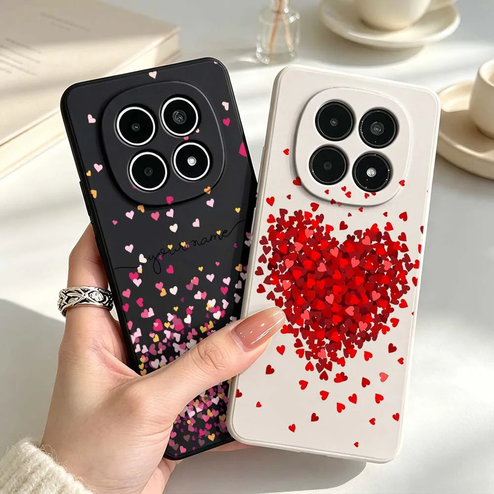 Innovative Heart Pattern For Xiaomi Redmi Note 15 14 14S 13 12 11 Pro Plus Pro+ Soft Silicone Liquid Phone Case Cover