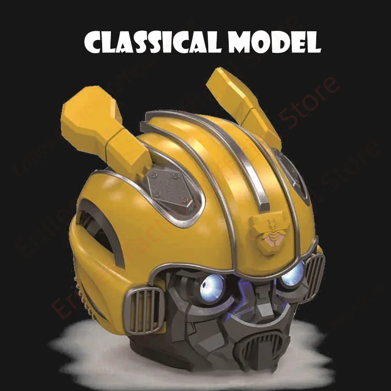 Imagem -03 - Alto-falantes Bluetooth Bumblebee Transformers Cartão sem Fio Criativo dos Desenhos Animados Mini ao ar Livre Baixo Pequeno Megafone Acústico Eco Ponto Novo