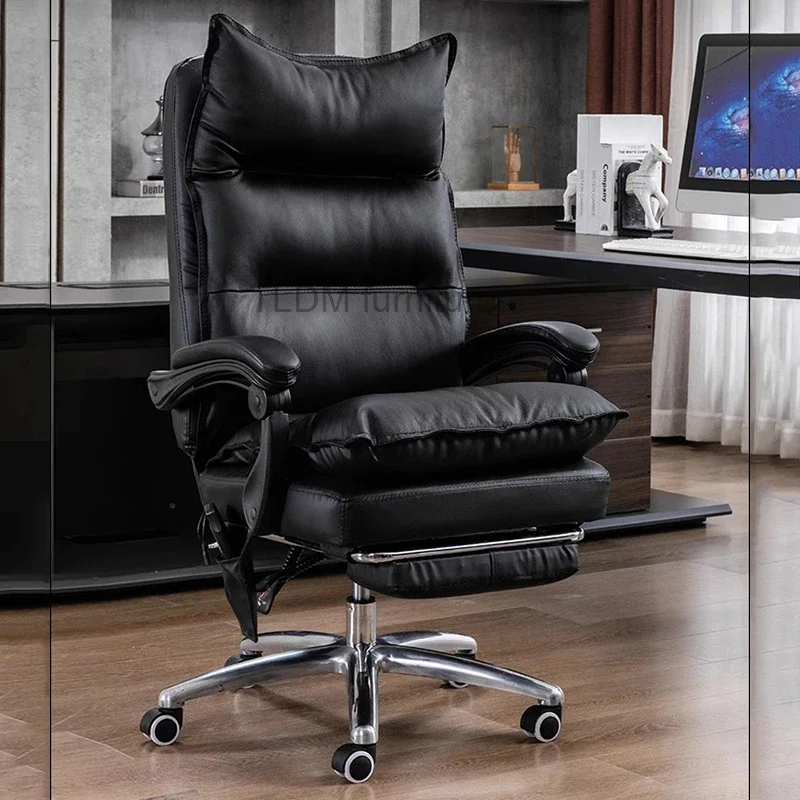 

Comfortable Executive Office Chairs Leather Ergonomic Wheels Organizer Work Chair Mobile Lounge Cadeira Gamer Office Furniture