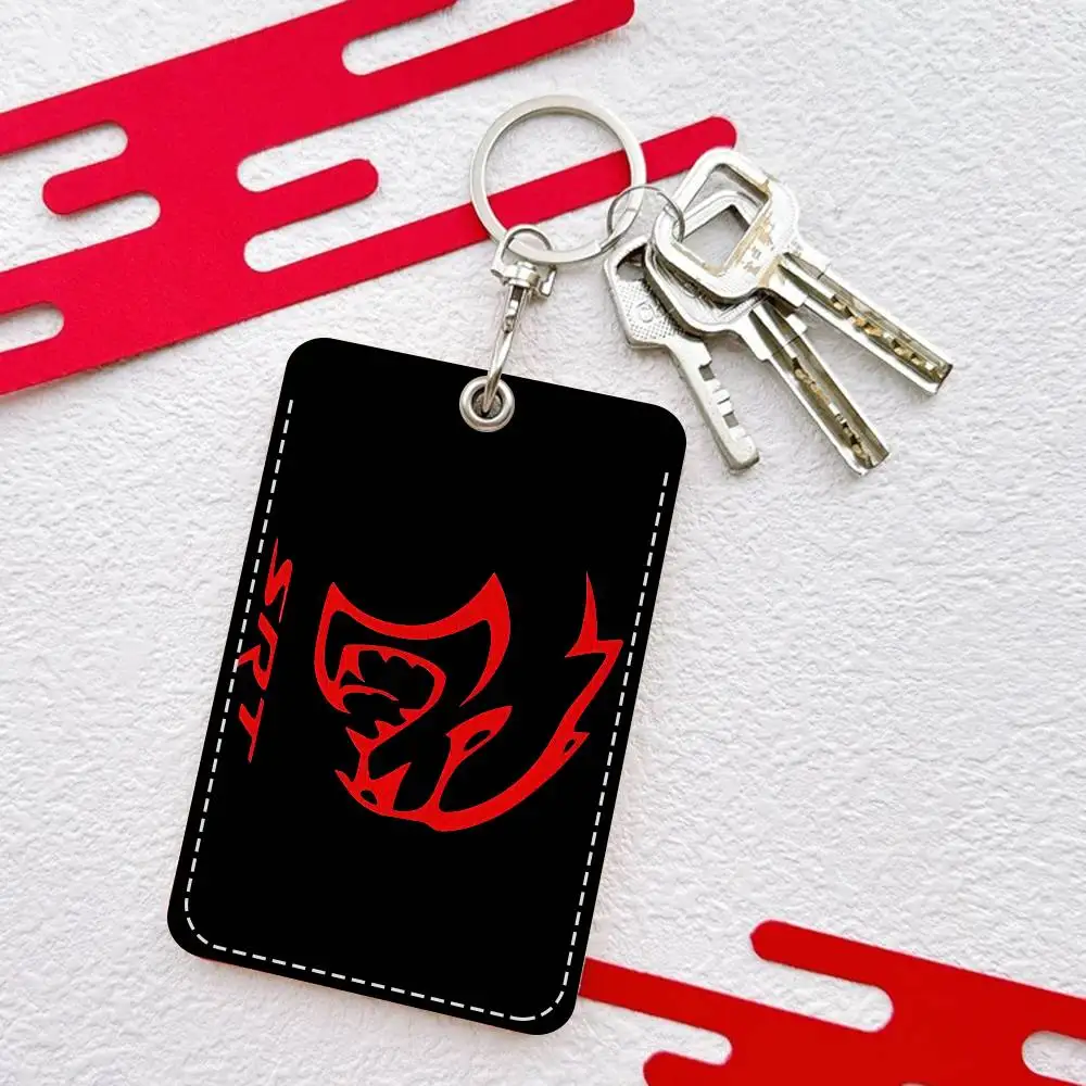 سلسلة مفاتيح حامل شعار S-SRT مع سلسلة مفاتيح لبطاقة الوصول وبطاقة الحافلة وبطاقة الائتمان وبطاقة البنك الواقية