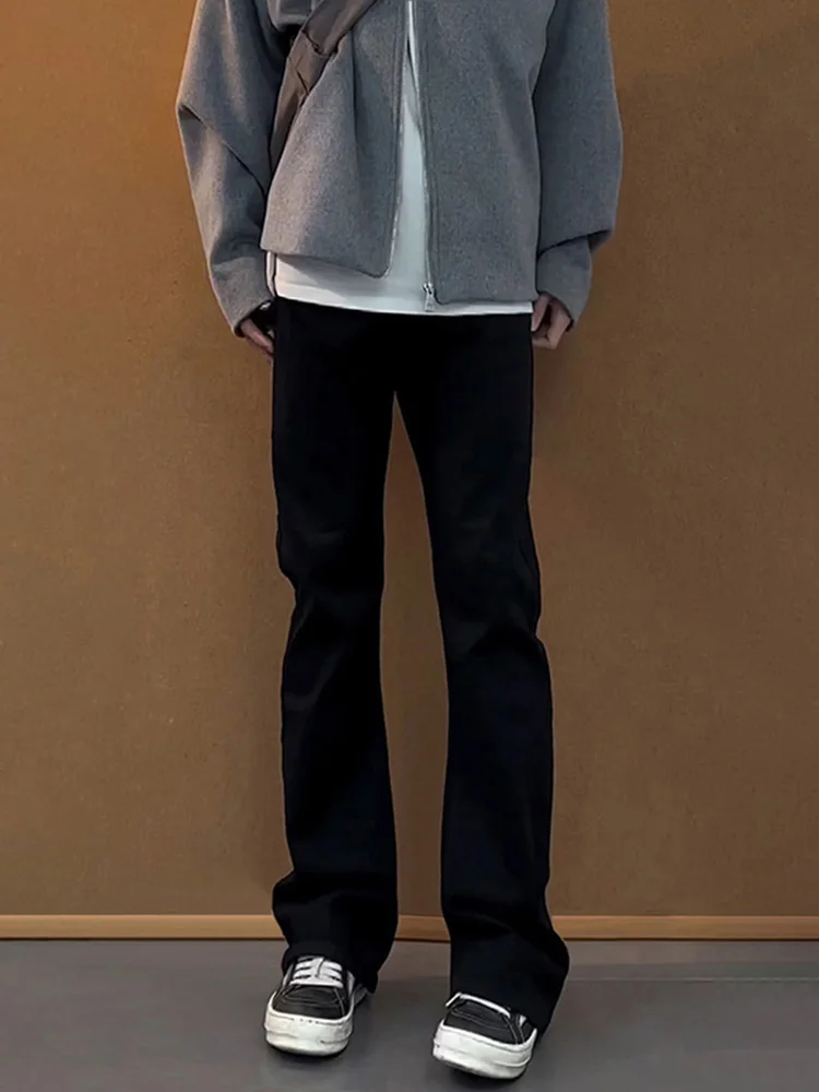 

Bla Fce Lined Le Blade Jeans Men's Slim Fit Straight Leg Jeans American Sle High Waist Wide Leg Pants Spring Trend