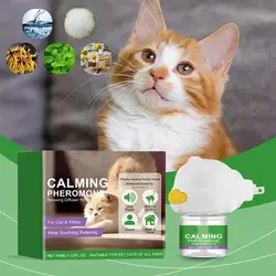 Cat Diffuser Cat Relaxing Kitten Soothing Calming Kit Relief Intelligent Calming Pheromone Diffuser Calm Relaxing Pheromone For