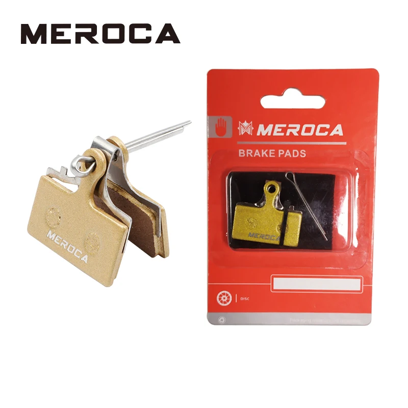 MEROCA Four-piston Mtb Bike Hydraulic Brake Pads For Saint M810 M820 Zeem640 Cycling Bicycle Parts Copper-based Metal Brake Pads