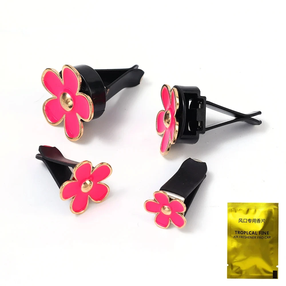 Kleine Daisy Auto Air Vent Parfum Clip Leuke Auto's Geurverspreider Hanger Creatieve Girly Auto Interieur Decoratie