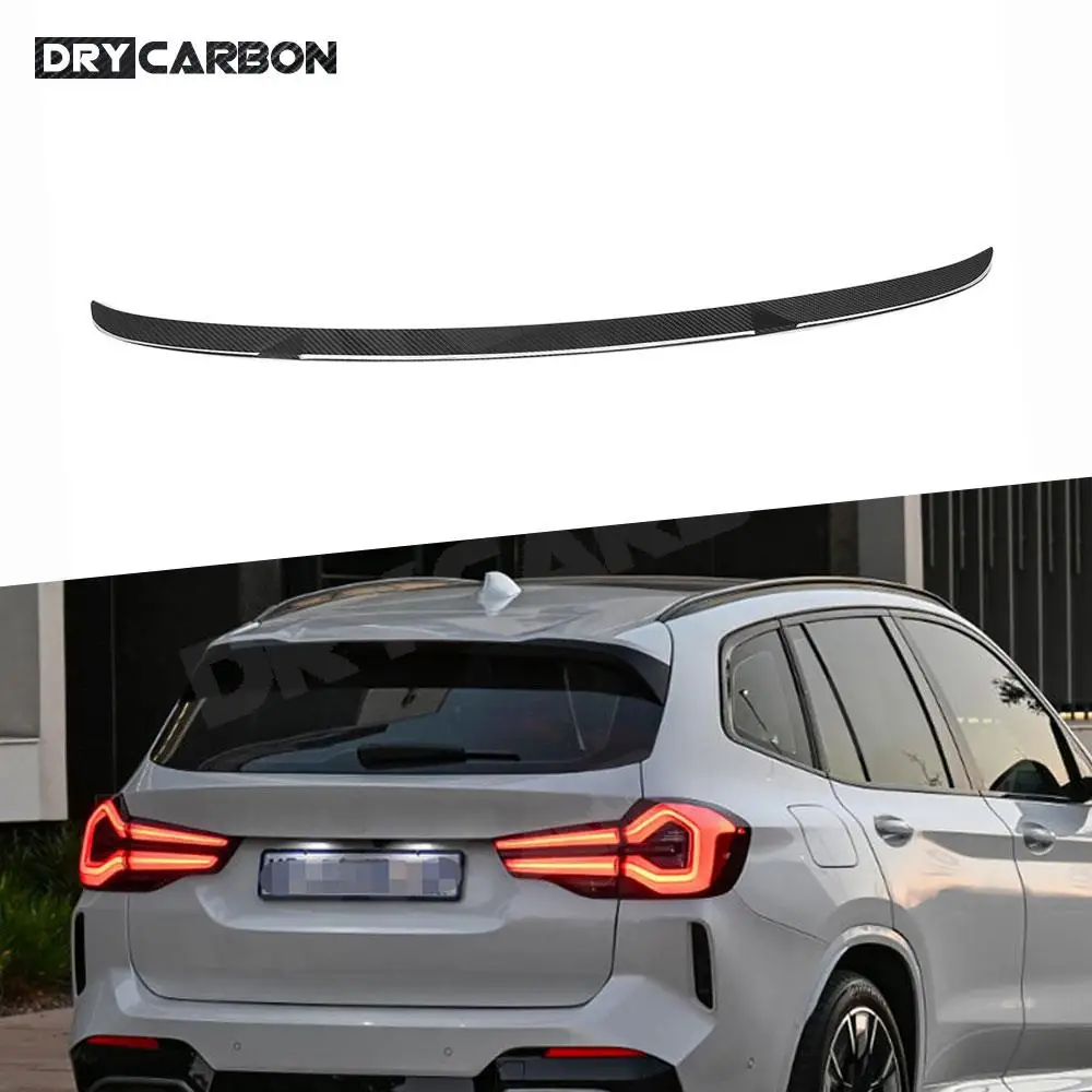 

Dry Carbon Fiber Rear Spoiler Boot Trunk Middle Wings For BMW iX3 G08i 2022 Spoiler FRP Black Body Kits Car Styling Accessories