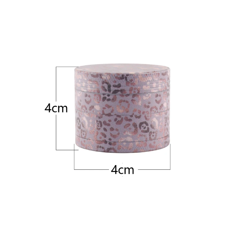 Tobacco Grinder 4Layers Only Leopard Pattern Dry Herb Smoke Accessories Hemp Spice Grinder Smoking Pipe Accessorie Dropshipping