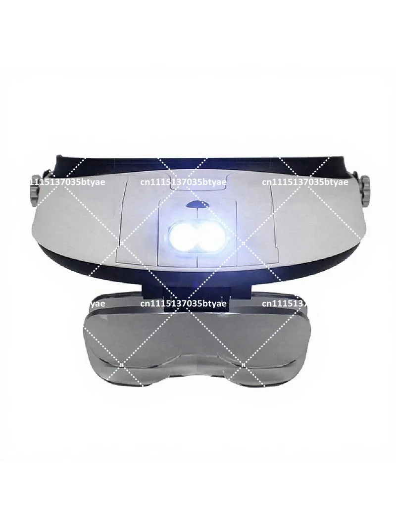 Head Mount Magnifying Glass with LED Light, 5 Interchangeable Lenses for Reading, Repair, Jewelry Work
