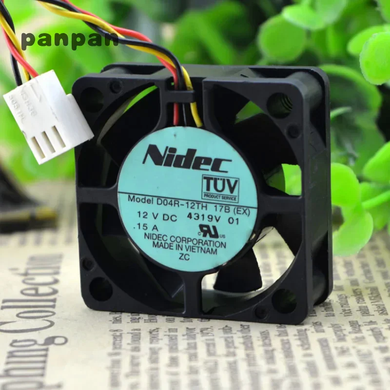 New Nidec D04R-12TH 17B 12V 0.15A Big Wind Fan Fan 4cm 40mm 4015