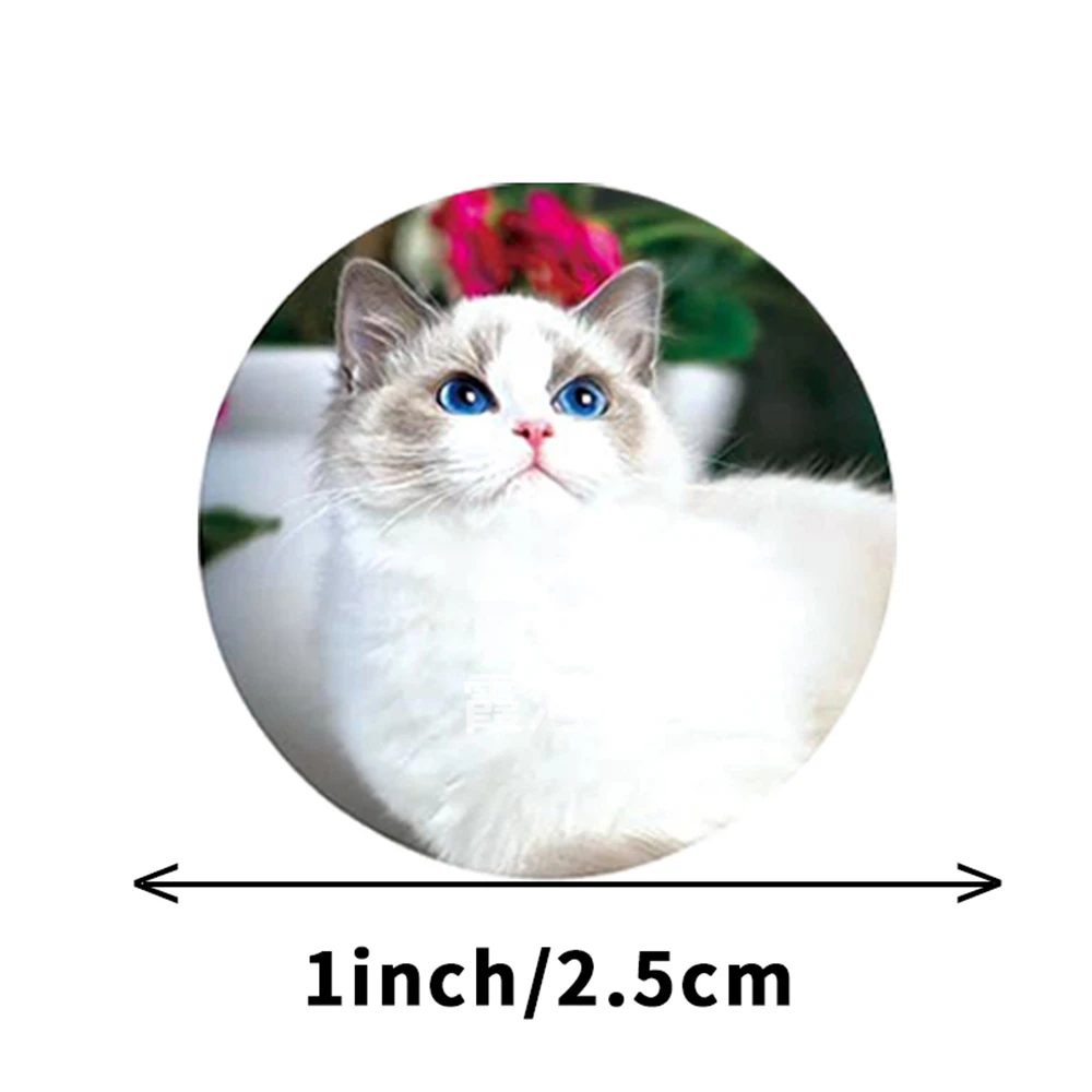 100-500 Chiếc Mèo Đáng Yêu Dán Niêm Phong Nhãn Phần Thưởng Miếng Dán Kính Cường Lực Cho Giáo Viên Trường Dễ Thương Trẻ Em Văn Phòng Phẩm Miếng Dán Tặng trang Trí