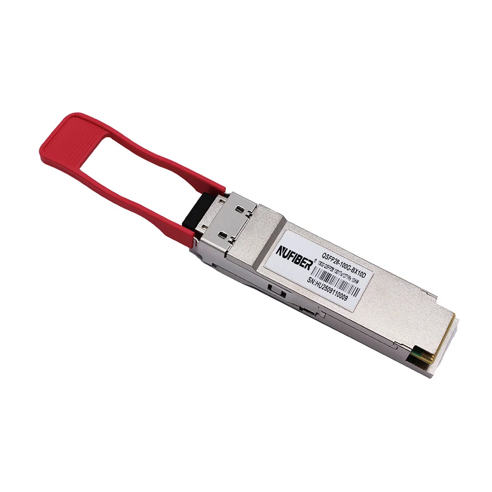 100G QSFP28 BIDI LR1 10km Simplex LC SFP Module Transceiver Compatible with Cisco/MikroTik/Huawei/Juniper