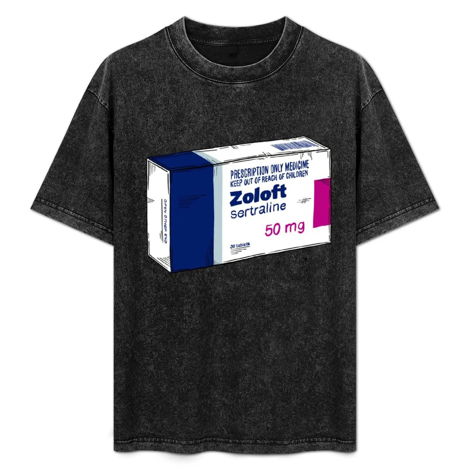 

Sertraline box T-Shirt sweat Anime t-shirt big and tall t shirts for men