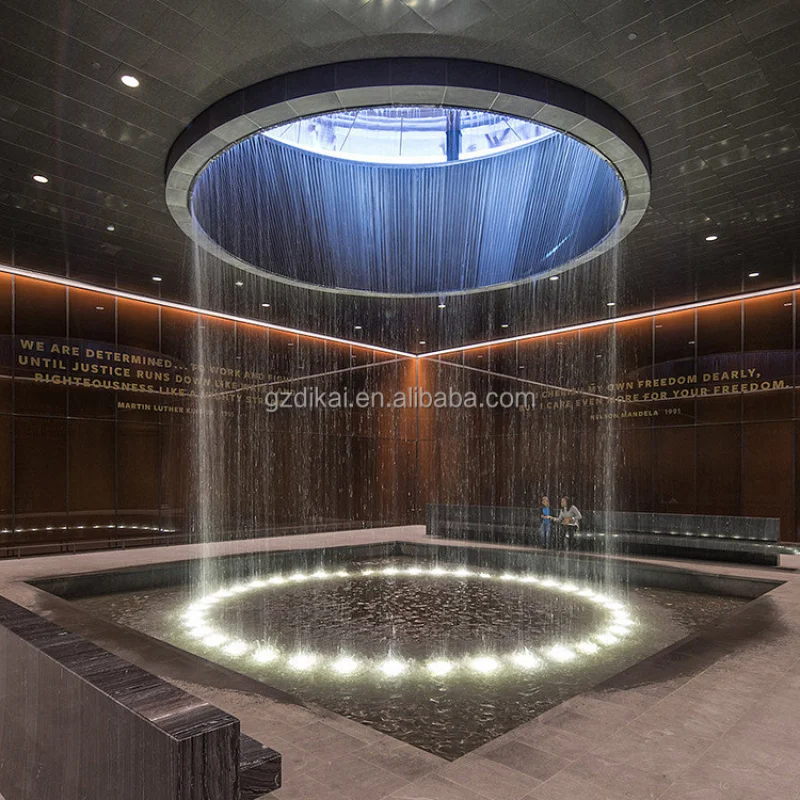 custom.Feature Fountain: Curtain Fountain Suitable Installation at Weddings, Hotel Lobbies, and High-End Clubs