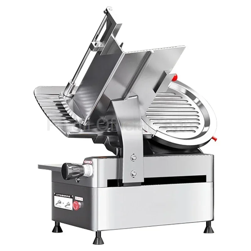 

12 Inch Full Automatic Meat Slicer Electric Fresh Frozen Lamb Rolls Meat Cutting Machine Knife Set Meat Slicing Grinder Machine