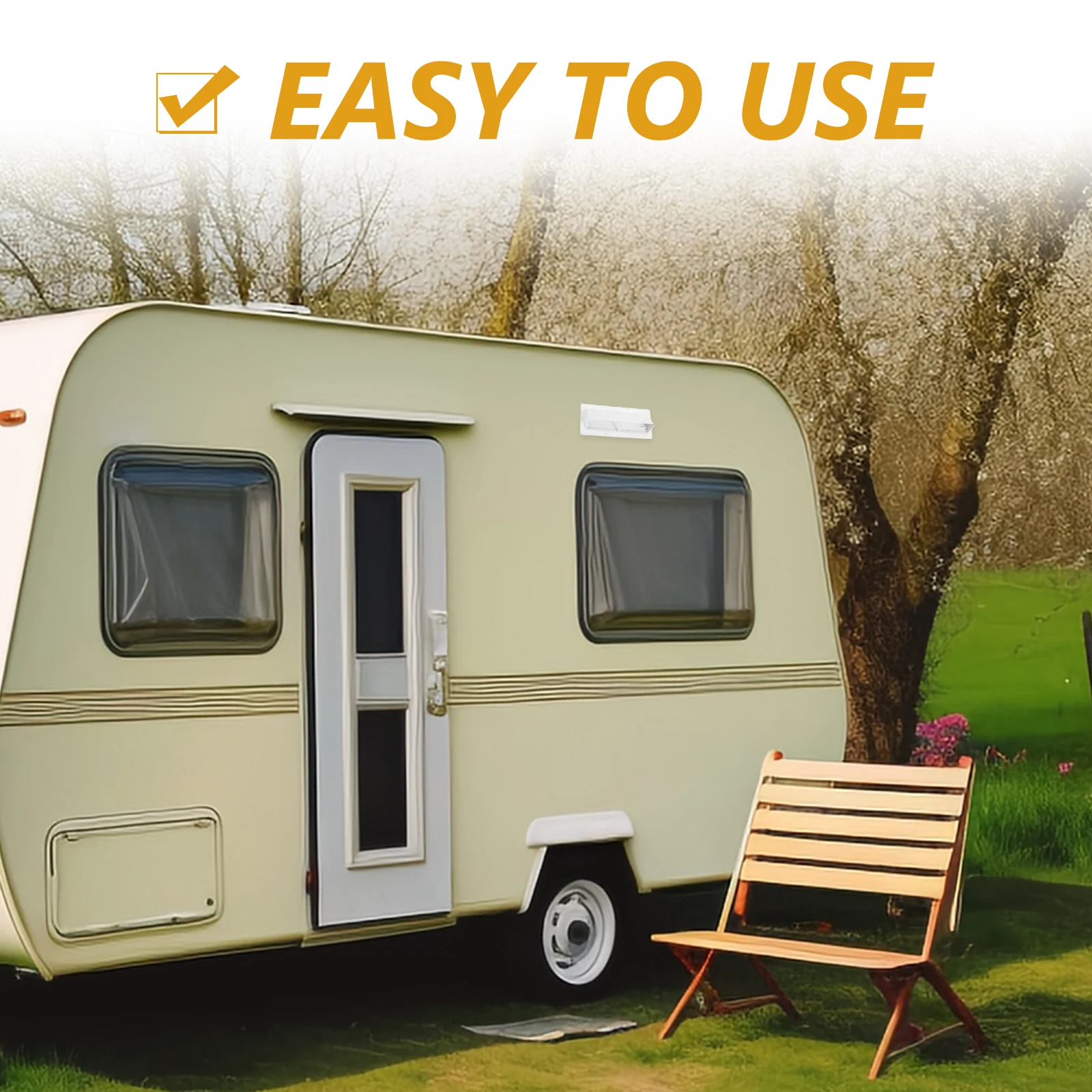 

RV Vent Camper Exhaust Vents Black Easy Installation Durable Material Efficient Exhaust Water Prevention Ventilation Solution RV