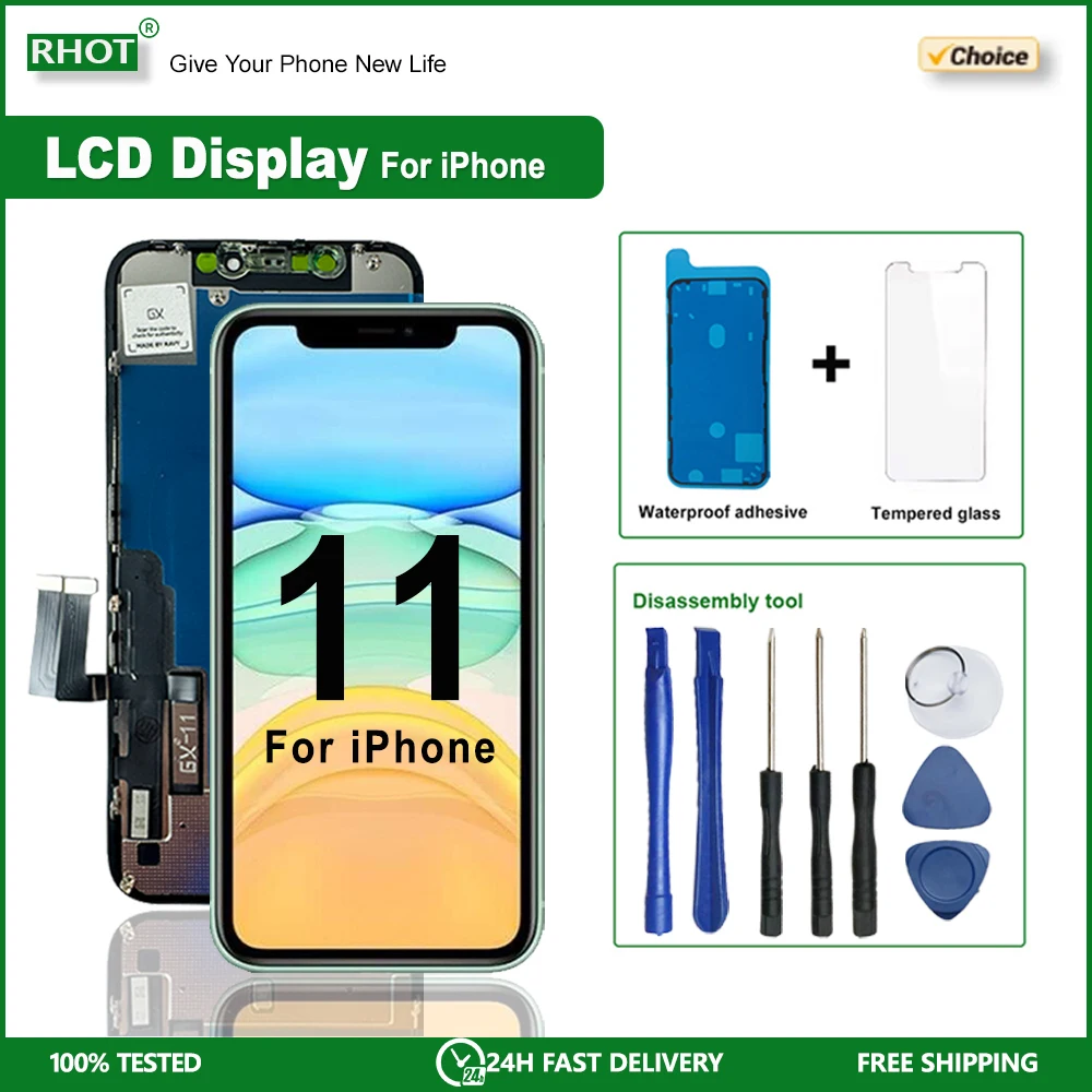 OLED INCELL LCD For iPhone 11 LCD Touch Screen Digitizer Assembly Replacement Parts For iPhone A2221 A2111 A2223 LCD Display