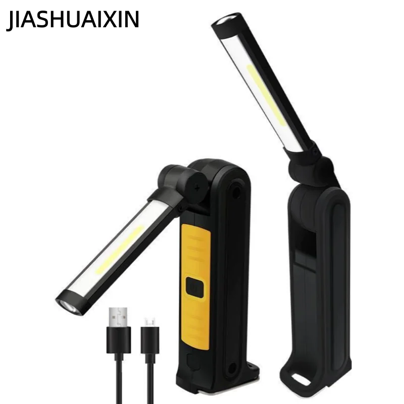 

Складной зарядный многофункциональный магнитный светильник для палатки, уличный фонарик для ремонта и обслуживания автомобиля COB