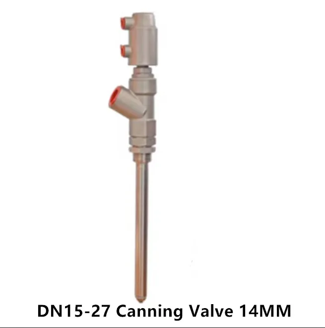 Stainless steel DN15-27 pneumatic filling valve liquid filling head for straight line filling machine parts