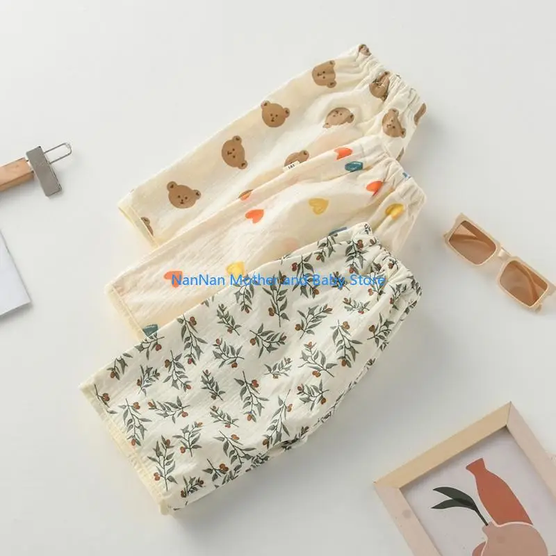 

Мягкие и дышащие хлопковые детские брюки.