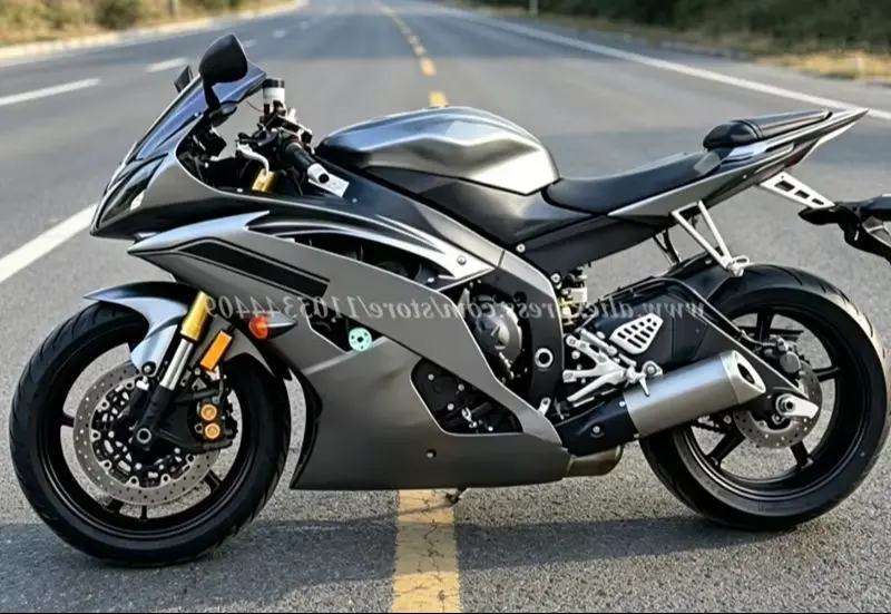 NUOVI Kit Carene in ABS Compatibili con YAMAHA R6 2008-2016 Set Carrozzeria Personalizzato Nero Grigio