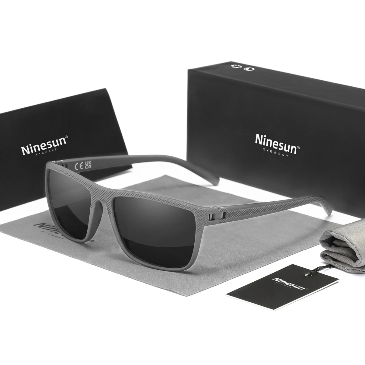 NINESUN Polarized Sunglasses Men New Fashion Women Driving Large Frame Glasses UV400 Sports Anti-Glare Night Vision Eyewear