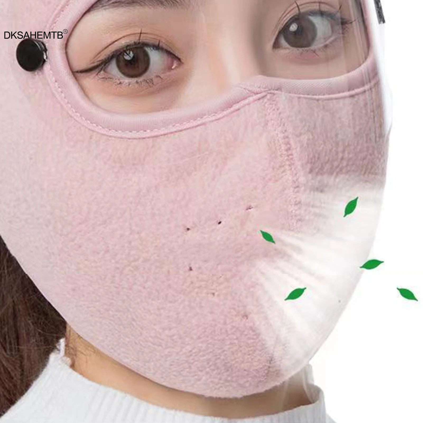 Máscara facial cálida de invierno, máscara fría de cara completa de terciopelo grueso para hombres y mujeres, ciclismo al aire libre, equitación, esquí, pesca, máscara a prueba de viento