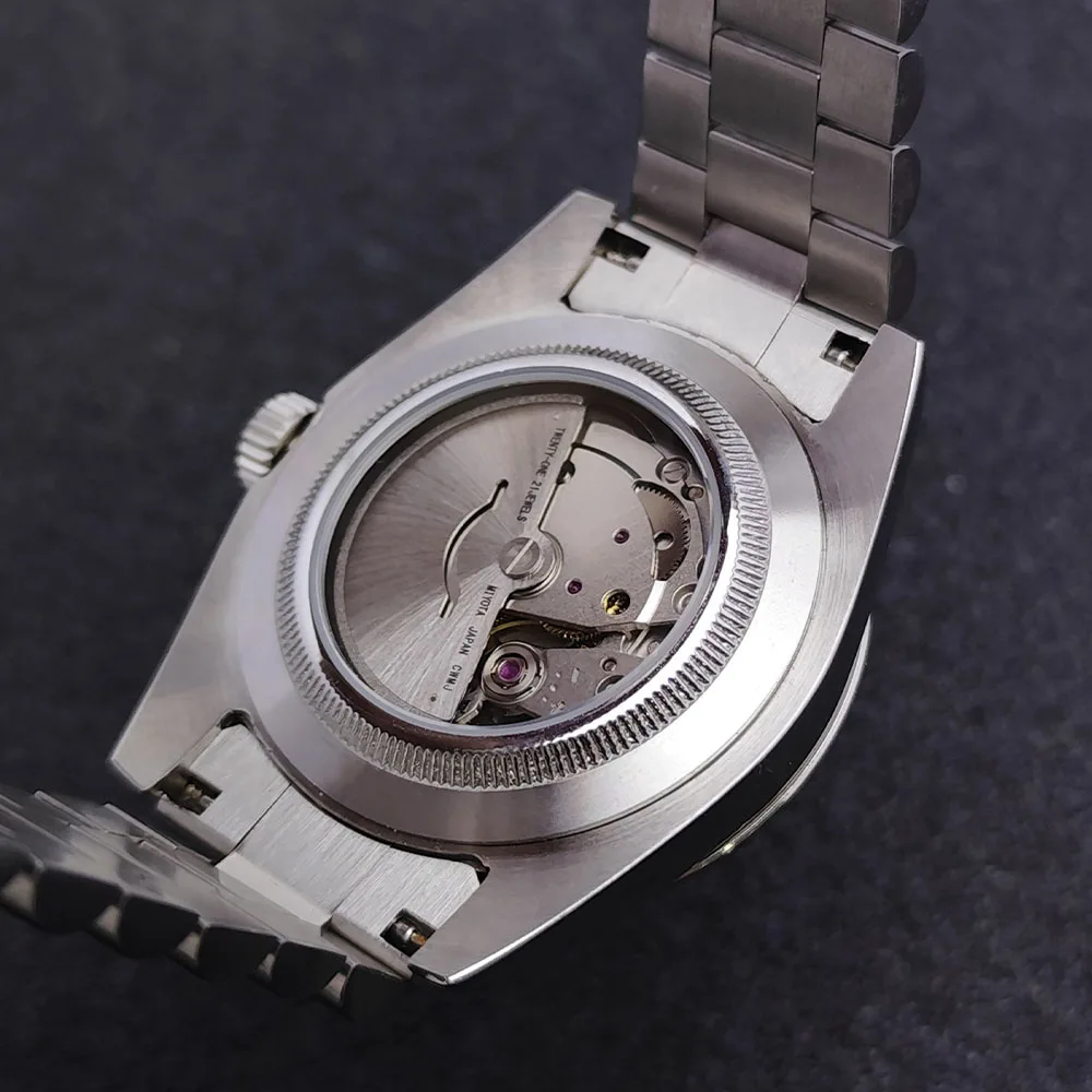 Custom logo 40mm Men's Watch 8285 Movement Calendar and Week Display Automatic mechanical sapphire glass waterproof watch