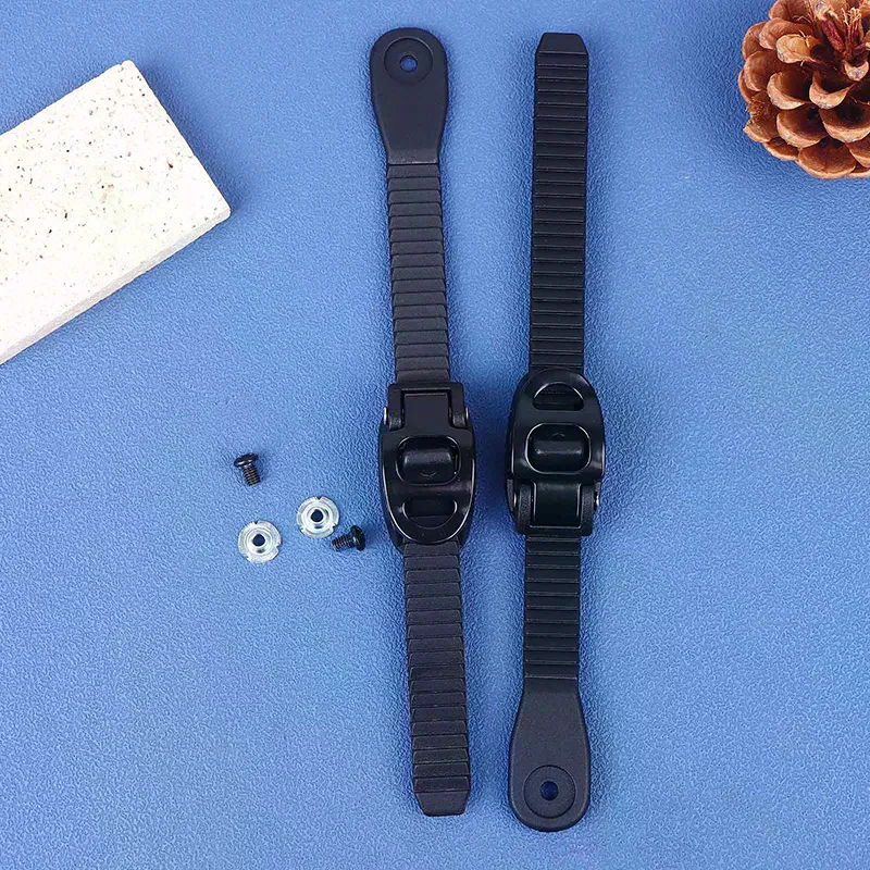 2Pcs Snowboard Ankle Ladder Straps With Screws Adjustable Roller Skating Shoes Strap Snowboard Binding Replacements