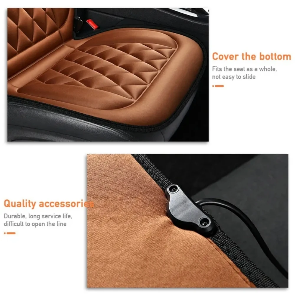 Winter Seat Heating 12V Car Cushion Car Heated Seat Mat Automotive Vehicle Driver Seat Cover with Heater