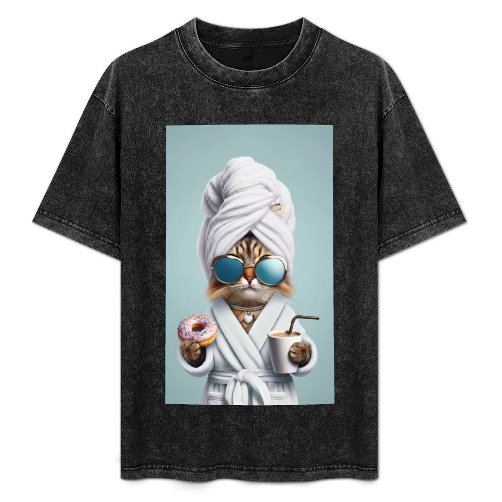 Morning Indulgence T-Shirt Non-Shrink Basic Cotton T-Shirt