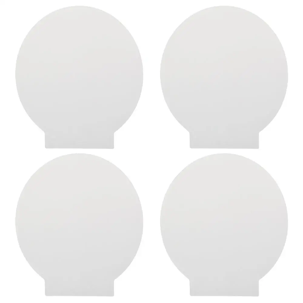 4Pcs Plexiglass 2mm Acrylic Sheet Square/Round Transparent Plastic Glass Board Thick Clear Cast Panel DIY Display Projects Craft