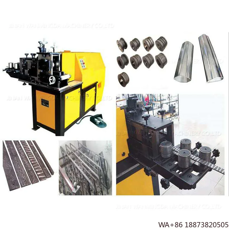 Embossingmachine Hydraulische koudrollen Embossingmachine Platte stalen en vierkante stalen smedenmachine Vierkante buis Dubbelzijdig