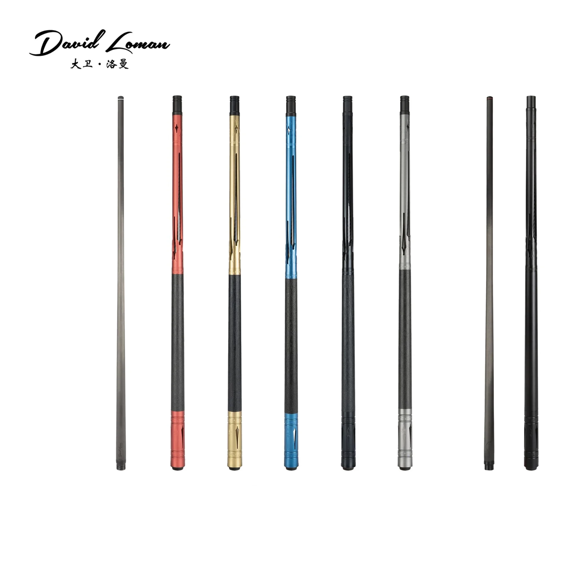 

DAVID LOMAN Aluminum alloy butt with carbon fiber cue shaft brand-new design billiard cue