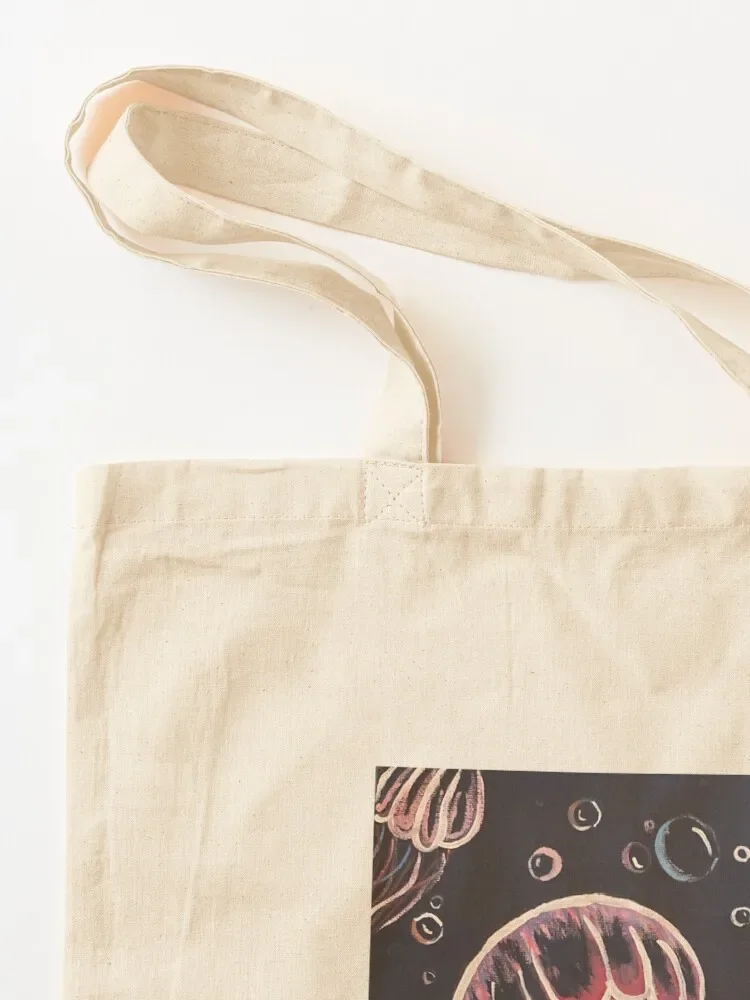 Glow in the Deep Blue Tote Bag shopper bag women canvas Shopper handbag eco bag folding Women's beach bags