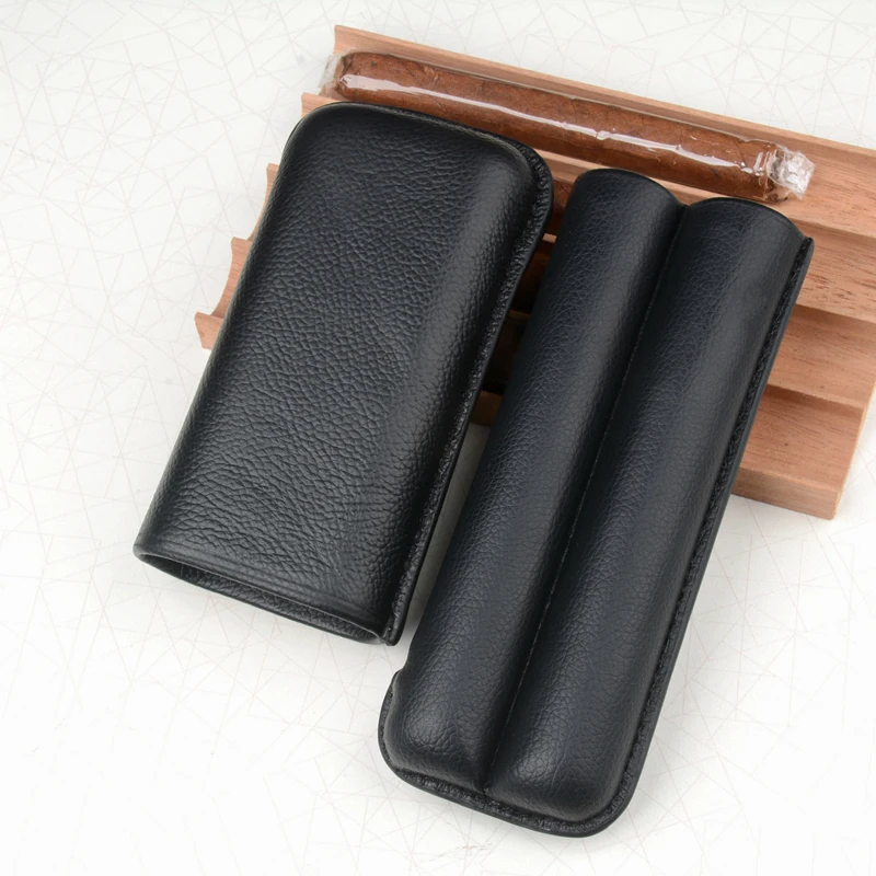 

Large Size Cigar Case Real Leather Cigar Holder 63R Cigar Tube 6" Long Mini Humidor Best tool and Accessory Cigar aficionado