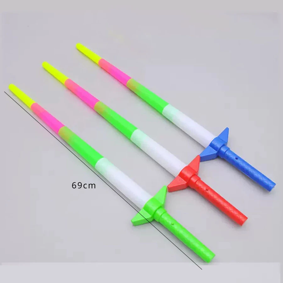 Sable de luz láser LED para niños, espada telescópica, juguete para casa de juegos, concierto Vocal, accesorios para fiestas, regalos de cumpleaños