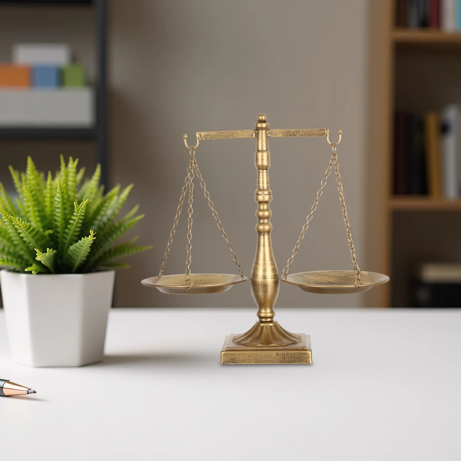 

Decorative Metal Libra Sculpture Vintage Balance Scale Justice Symbol Lawyer Gift Home Office Desk Decoration Libra Storage Rack