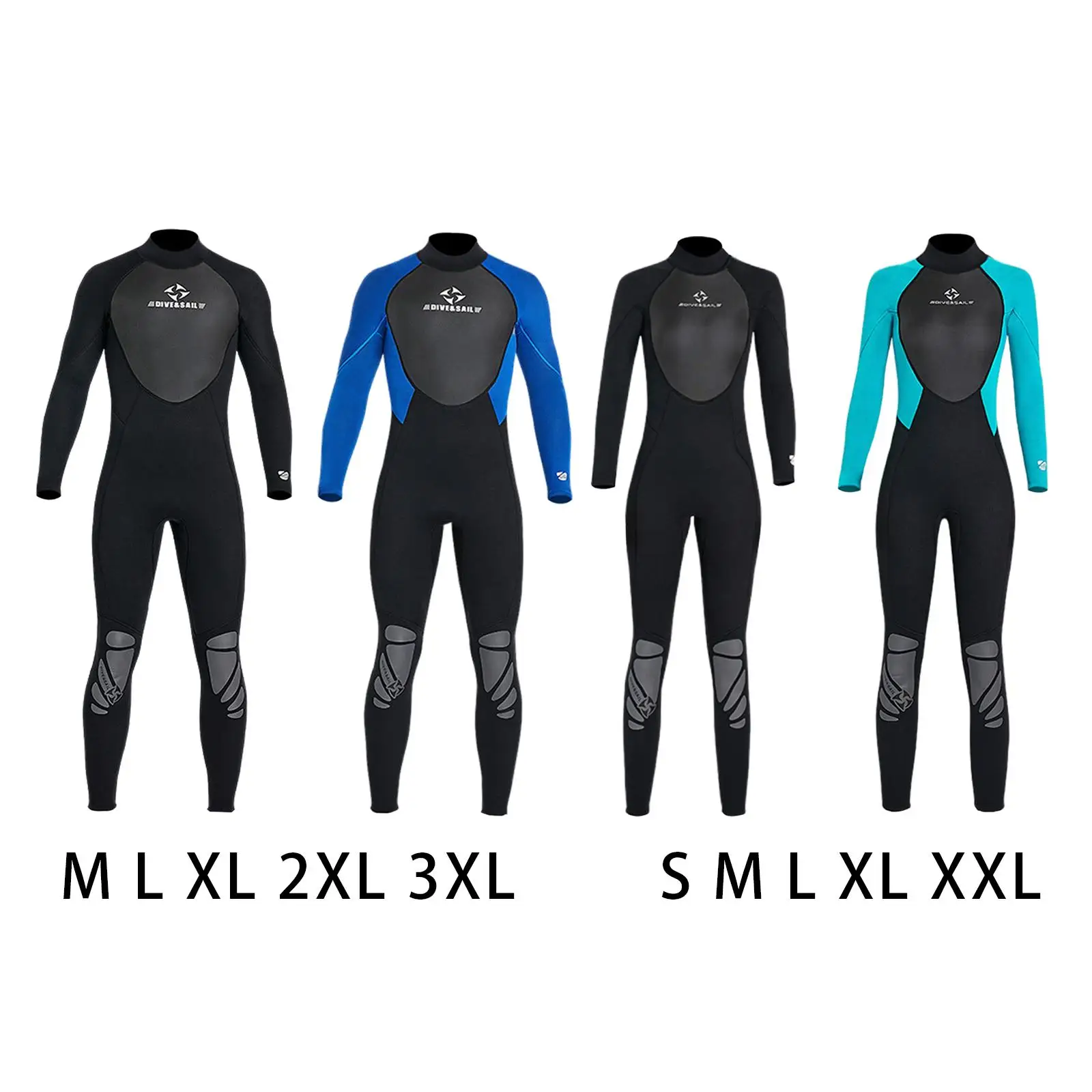 

Wetsuits for Men Women 3mm Full Body Diving Suit Adults Warm Protection 1