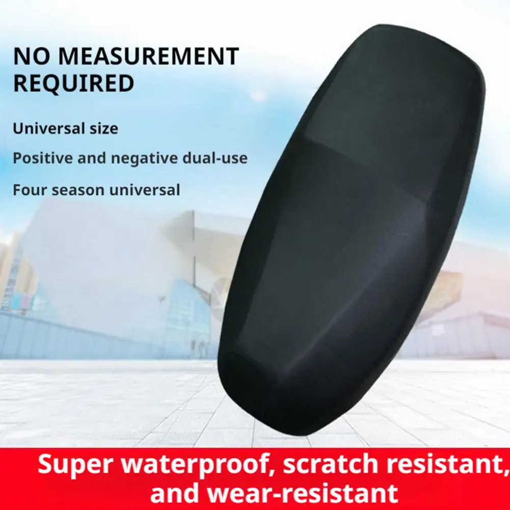 Motorcycle Seat Cover Waterproof Rain Dustproof Motorbike Scooter Cushion Seat For Sun Protection With Stretch Leather Bag R9U0