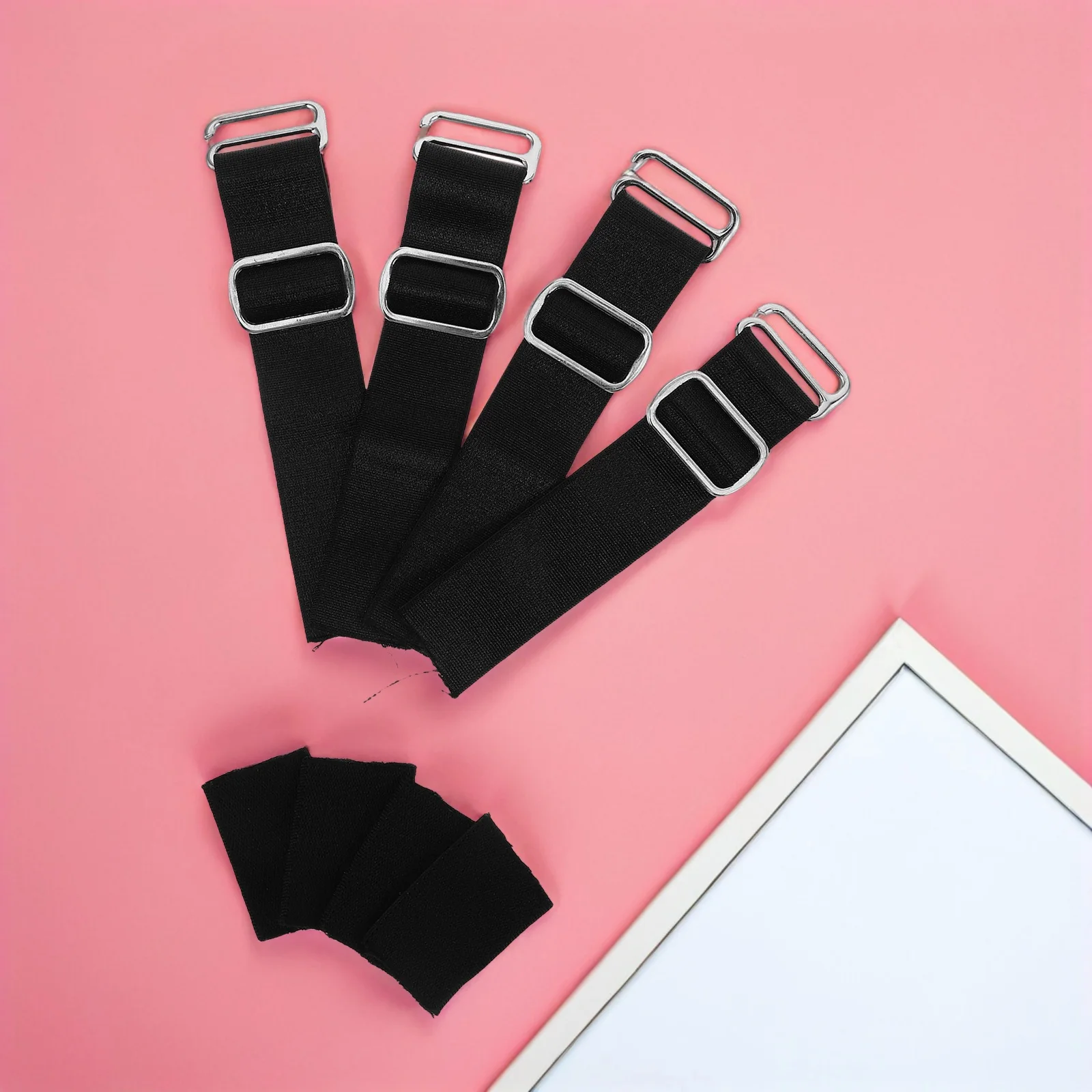 

10pcs Fishing Hat Elastic Strap Adjustable Buckle For Large Brim Visors Straw Caps Beach Sun Hat Replacement Fastening Band