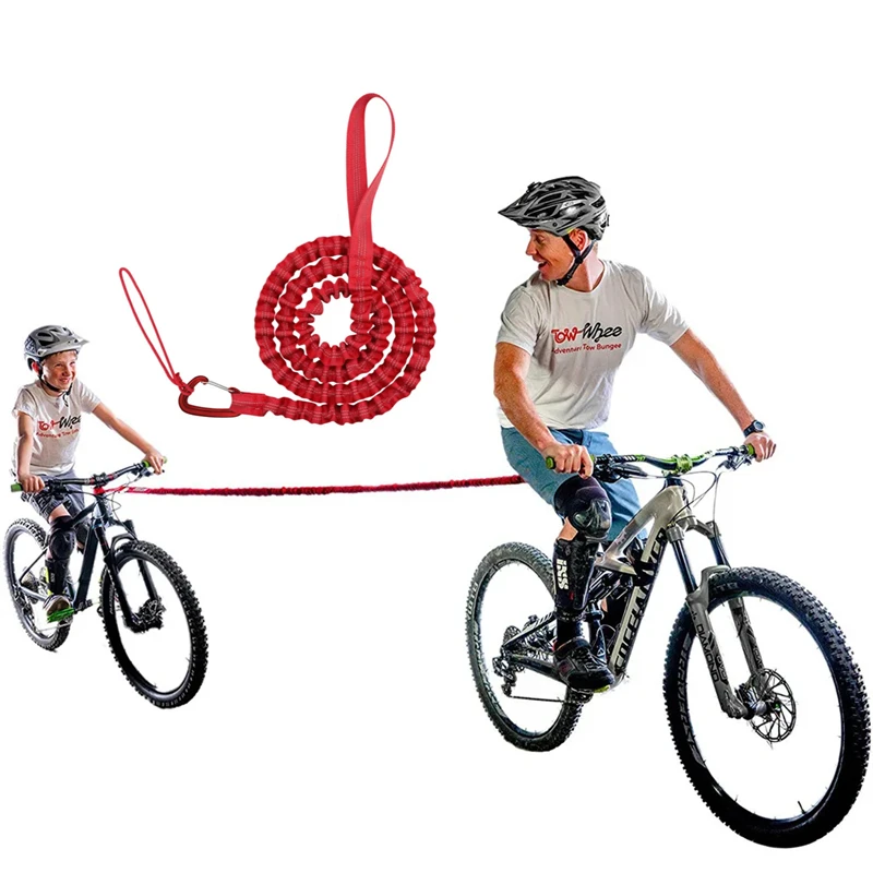 Corda di traino per bicicletta trattore per bicicletta retrattile flessibile Mountain Bike corda per trazione genitore-figlio comoda corda per rimorchio strumenti per esterni