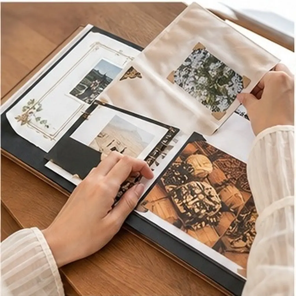 192Pcs Vintage Decorative Photo Corners Self Adhesive Scrapbook Album Photo Frame Stickers DIY Journal Picture Frame Tabs