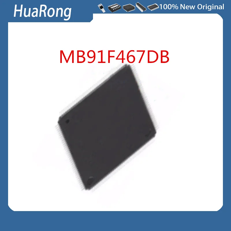 2Pcs/Lot   MB91F467DB  MB91F467 QFP144   ST10F273-CEG ST10F273 10F273  30X30X4MM Thick Package QFP144 