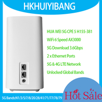 HUA WEI 5G CPE 5 H155-381 WiFi 6 AX3000 Mobile Wireless Router 5G 4G LTE CAT20 Dual Band Sim Card Modem With Internal Antennas