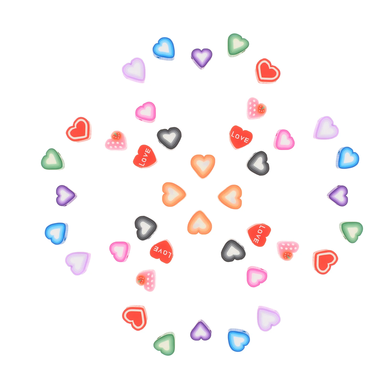 

150pcs Charm Earrings Necklace DIY Jewelry Clay Diy Clay Slice Slice Making Crafts Bracelet Decor Gifts