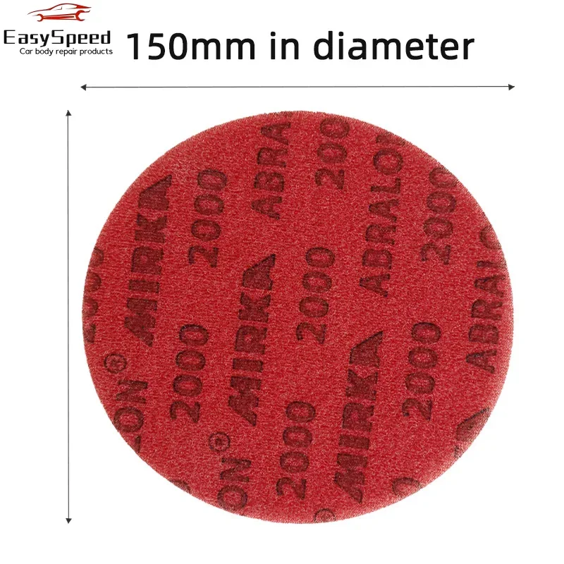 Finland Mirka 6-inch Sponge Sandpaper Round Flocking Pneumatic Polishing Sandpaper Diameter 150mm