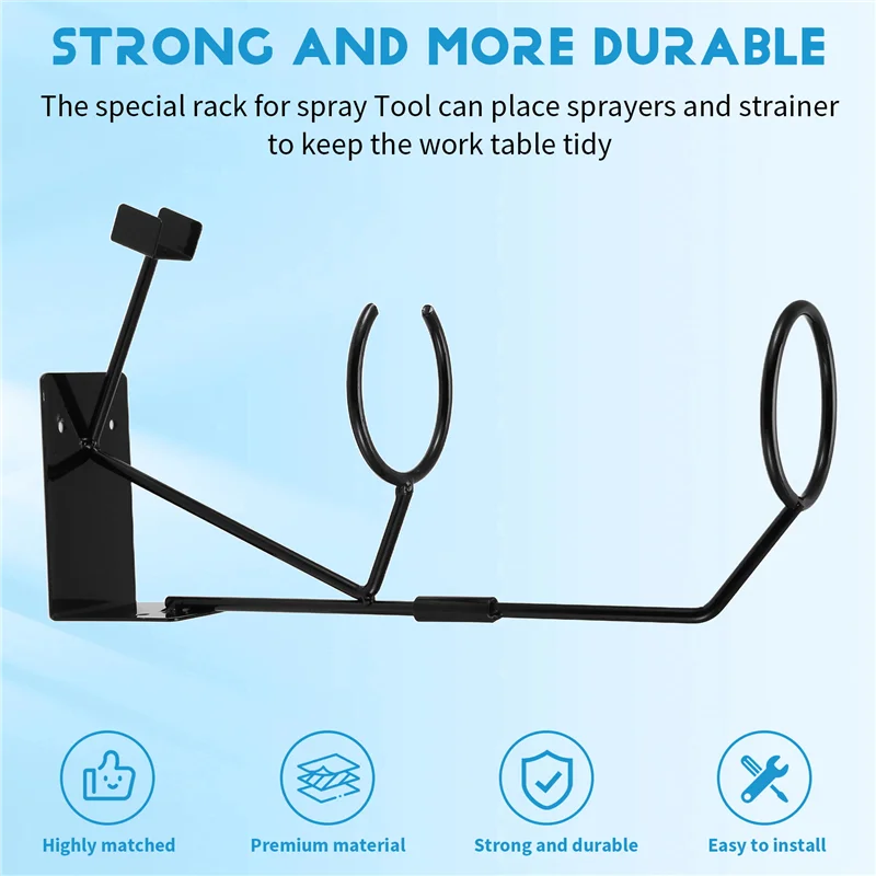 A02F-Autolak Spuit Stand Beugel Papier Trechter Rack Opbergrek Stalen Spuit Gereedschap Accessoires Spuit Gereedschaphouder