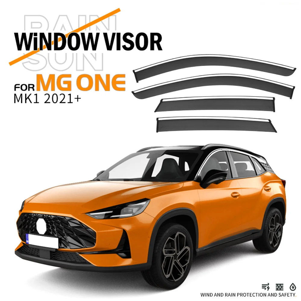 

Хромированные полоски, защита от дождя для MG One 2021-2023, оконный козырек, ветровые дефлекторы, дверной козырек, вентиляционные шторы, вентиляционный козырек