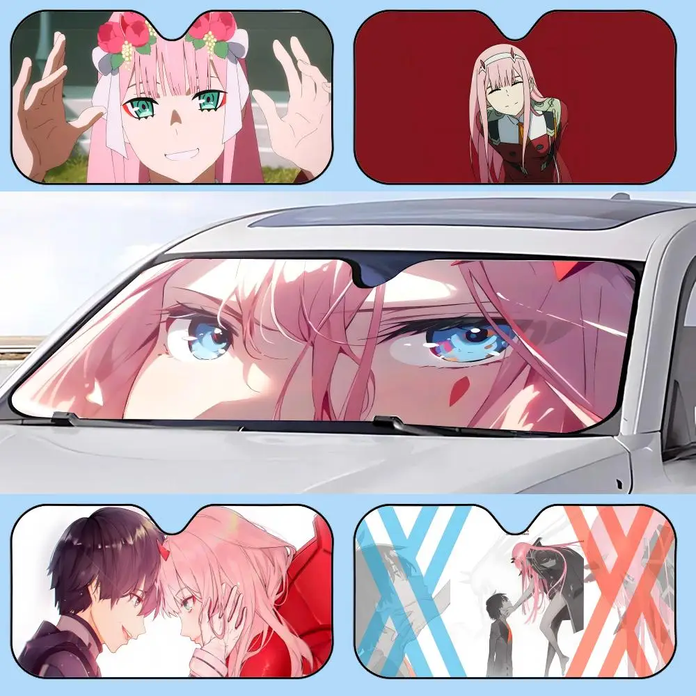

Darling in the Franxx Sun Visor Retractable Car Sun Visor Anti-Glare UV Protection Front Window Sunshade