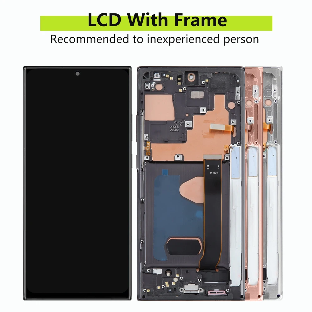 AMOLED for Samsung Galaxy Note 20 Ultra N985F Lcd Display Digital Touch Screen with Frame for Samsung Galaxy Note 20 Ultra 5G